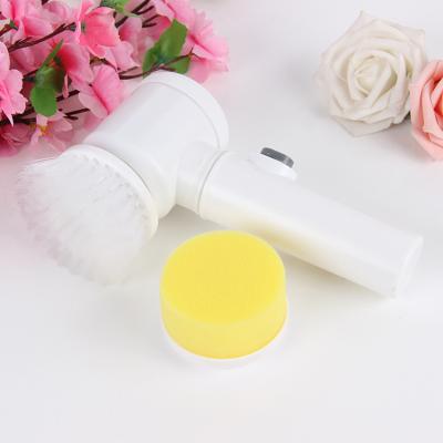 China Sustainable China Manufacturer Low Price Battery Operated 5 In 1 Electric Bathroom Toilet Cleaning Brush for sale