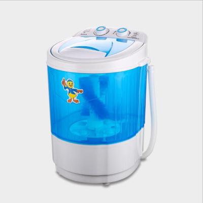 China Portable Mini New 3kg Mini Baby Clothes Single Tub Hot Washing Machine With Spin Dryer for sale