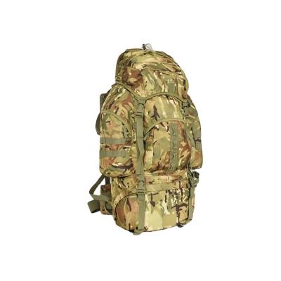 China Outdoor Camping 60L Waterproof Professional Military Gear Backpack Tactical Bag With Adjustable Loading Shoulder Strap for sale