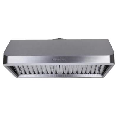 China Household Kitchen Appliances Stainless Steel Chimney Copper Engine Baffle Filter Range Hood for sale