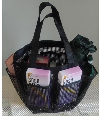 China Breathable PVC Mesh Beach Bag Shopping Bag Sports Tote Bag for Outdoor Activities for sale