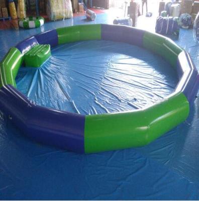 China Piscina de PVC de alta resistencia, Piscina de PVC inflable 4.5M * 4.5m Para niños Material de la piscina en venta