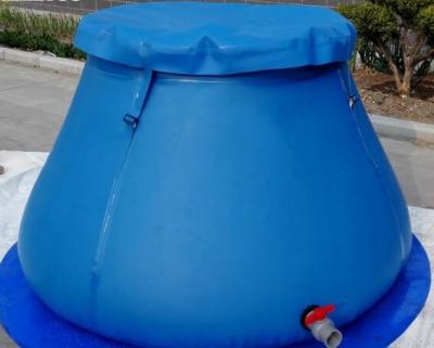 China 1000L Foldable 0.9mm PVC Tarpaulin Onion Tank For Irrigation Used To Store Water Holding Tank for sale