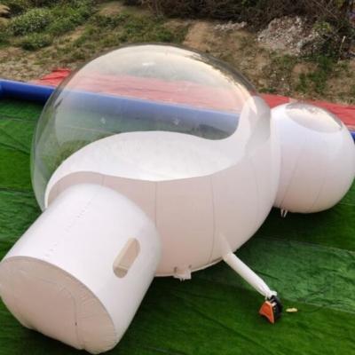 China Inflatable PVC Tarpaulin Clear Bubble Camping Tent Flame Retardant Inflatable Party Tent for sale