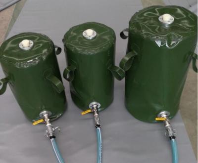 China 50L 100L 1.0MM Dikte Verplaatsbare flexibele Diesel brandstofblaas Liquid Containment Fuel Bladder Te koop