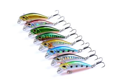 China Submerged Minnow Fishing Lures Baits Warped Bass 4.7cm / 3.7g for sale