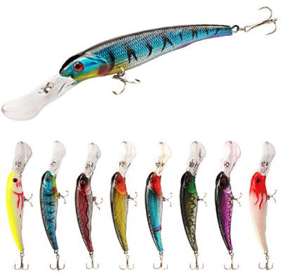 China 8 Colors 16.50CM/29g 2# Hooks Big Minnow Lure Perch,Crucian,Tilapia Plastic Fishing Bait for sale