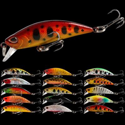 China 15 Colors 6CM/5G Sinking Minnow Fishing Lure Mullet,Perch,Catfish Plastic Hard Bait for sale