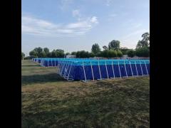 BGO Foldable PVC Tarpaulin Swimming Pool Metal Frame Swimming Pond