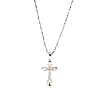 China Religious Supplier Diamond Adjustable Cross Shape Personality Catholic Women Jewelry Pendant For Women for sale