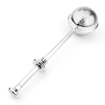 China Viable Stainless Steel Ball Shape Tea Strainer Mesh Tea Infuser Filter Reusable Metal Tea Bag Spice Accessories for sale