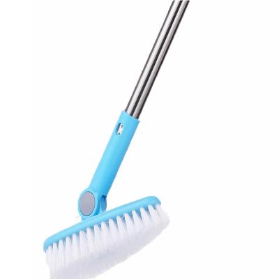 China Long Handle Cleaning Brush Bathroom Floor Brush Sustainable Plastic Tub Floor Daily Necessities Tile Brush for sale