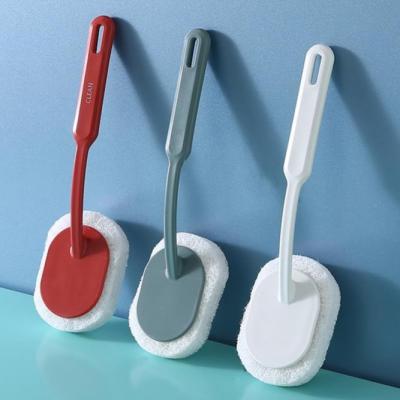 China Eco-friendly Long Handle Wall Cleaning Brush Bathtub Sponge Tile Brush Sponge Scrubber Pad Clean Tools for sale