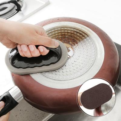 China Practical Strong Hand Decontamination Bath Sweep Sponge Handle Tiles Sweep Bath Magic Kitchen Clean Tool for sale