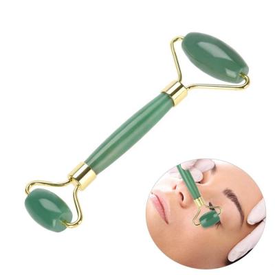 China Factory Direct Face Skin Care Natural Green Jade Roller Facial Gemstone Face Roller Massage Roller For Face Eye for sale