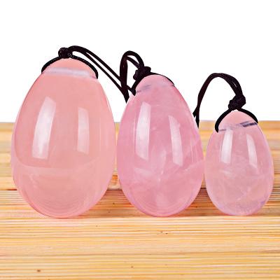 China Women Kegel Exercise Rose Jade Quartz 3 in 1 Yoni Egg Kegel Exercise Ball for Women for sale