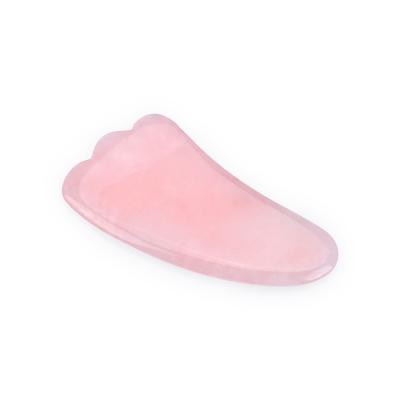 China Rose Quartz Guasha Board Scraper Facial Green Face Tool China Jade Natural Stone Massage Gua Sha Gua Sha for sale