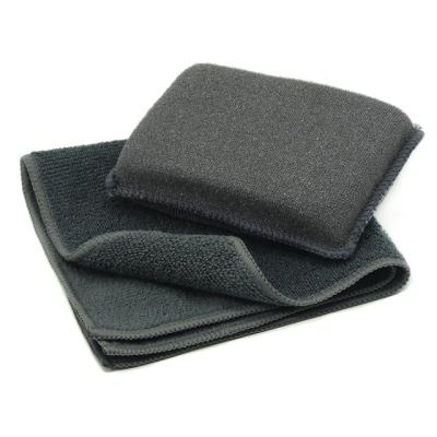 China Sustainable Microfiber Sponge Cloth Kitchen Clean for sale