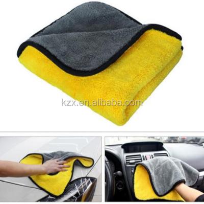 China 2017 Hot Sale Multifunctional Microfiber Fleece Stocked Coral Cleaning Towel For Kitchen Towel Car Polishing Cloth for sale