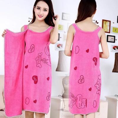 China Lovely Cute Viable Fancy Portable Bath Towel For Women Girls Manufacturer for sale