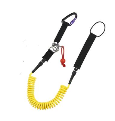 China White Water Surfing Quick Release Leash / Safety Leash For Surfboard Stand Up Paddle Boards for sale