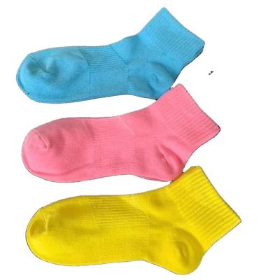 China Factory Custom High Quality QUICK DRY Socks Multicolor Candy Logo Macarone Sports Men's Short Tube Terry Comfy Casual Women's Socks for sale