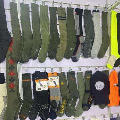 China 2021 Winter Hot OEM Factory Anti-Fault Thickened Outdoor Sports Military Green Waterproof Knee High Tube Top Men's Socks for sale