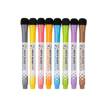 China Xiaxing Whiteboard Erase Board Marker Eight Colors Custom Logo Rewritable Magnetic Dry Erase Pen Marker for sale