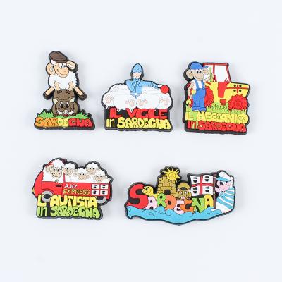 China Soft Decoration PVC Rubber 3d Fridge Magnet for sale