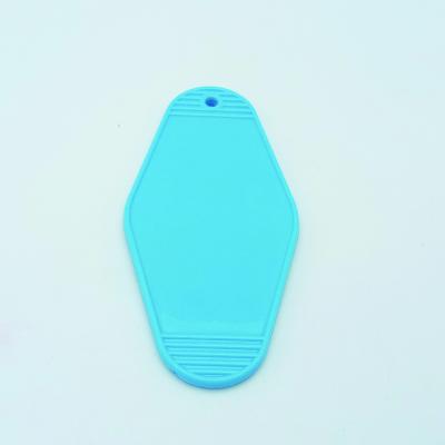 China Low MOQ Eco - Friendly Green Custom Acrylic Footprint Hotel Key Chain for sale