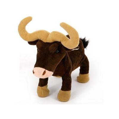 China Eco-friendly Custom Realistic Farm Animal Decoration Cow Stuffed Bull Statue Toy for sale