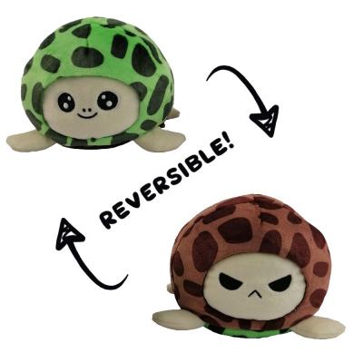 China Eco-friendly Funny Cute Stuffed Animals Sea Turtle Flip Reversible Turtle Plush Toys for sale