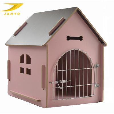 China Viable Wholesale Waterproof Customized Designs And Logos Accepted Wooden Kennel For Outdoor Pet Bed for sale