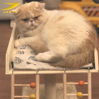 China Large Sustainable Cat Scratching Column Platform Jumping Multi-Layer Wooden Cat House Frame for sale