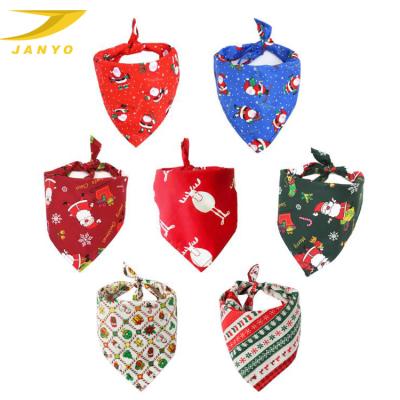 China 2020 Viable Eco-Friendly Fancy Stylish Holiday Pattern Triangle Christmas Dog Wholesale Customized Party Bandana Bulk for sale