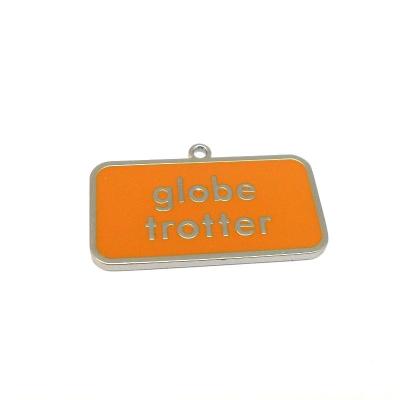 China Sustainable Custom Metal Garment Label , Engraved Die Casting Alloy Nameplate For Bag for sale