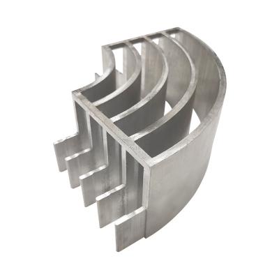 China OEM Aluminum Alloy Machinery Parts Design Interior Wall Decoration Accessories Casting Mold Professional New Customized Curved Grid for sale