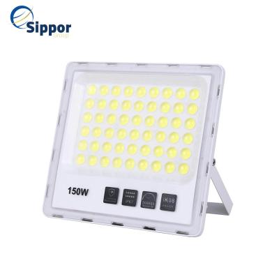 China Solar Powered System 150W Outdoor Waterproof Square Basketball Court Lighting LED Flood Light For Tunnel Lighting for sale