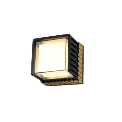 China Ip65 Outdoor Slim Waterproof Metal Glass Wall Sconce Wall Lights Modern Led Wall Decor Light for sale