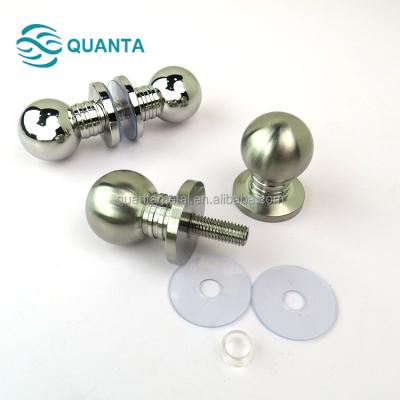 China Modern Point Mount Glass Door Knob For Bath Shower Enclosure for sale