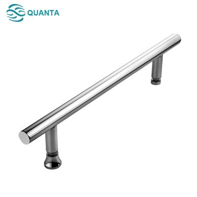 China Modern Modern Pull Handle Stainless Steel Silver Handle For Hotel Glass Door for sale