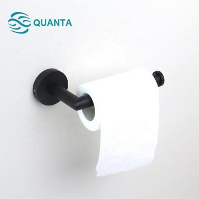 China Modern Stainless Steel Matt Black Toilet Paper Holder for sale