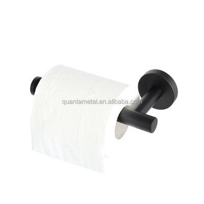 China Bathroom Kitchen Stainless Steel Modern Black Toilet Paper Holder for sale