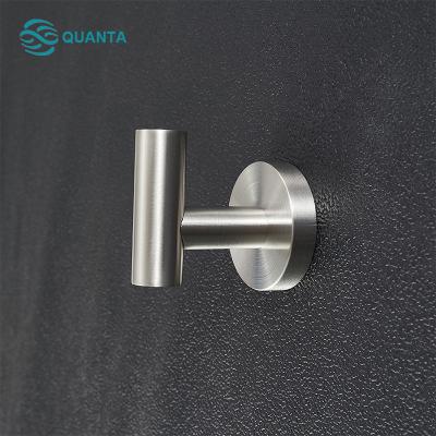 China Modern Style Stainless Steel Cloth Coat Hooks Wall Hangers Heavy Duty Wall Mounted Towel Hook for sale