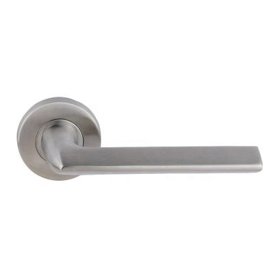 China Modern hot sale color stainless steel standard solid lever handle for bedroom door for sale