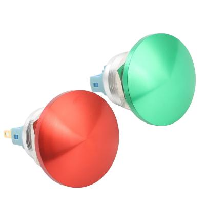 China 22mm Mushroom Head and 4 Feet Move Dot Light Copper Red or Green Base with Metal Push Button Switch Series OH for sale