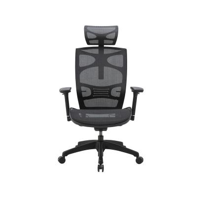 China OEM Adjustable Black Mesh Swivel Manager Office Chair (Height) Ergonomic Executive Office Chair With 4D Armrest for sale