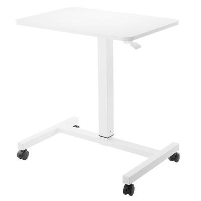 China Sit Stand Modern Side Table Pneumatic Adjustable Height Adjustable Laptop Desk Mobile Office Furniture (Height) for sale