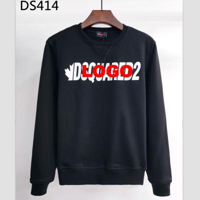 China D2 pullover sweater men's d2 letter printing fashion long sleeve top European and American cotton for sale