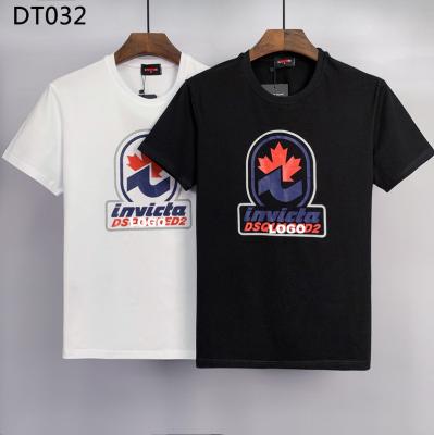 China 2023SS short sleeved T-shirt men's short sleeve d2 large letter creative printing European and American fashion trend pure cotton summer tops Ne for sale